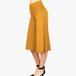 Golden Yellow Women's Capri Pants